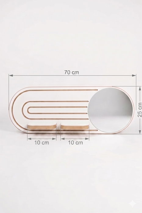 Hanah Home Estantería de pared Blanca Artmtkwll8